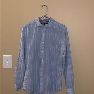 Tommy Hilfiger Light Blue Cotton Linen Shirt